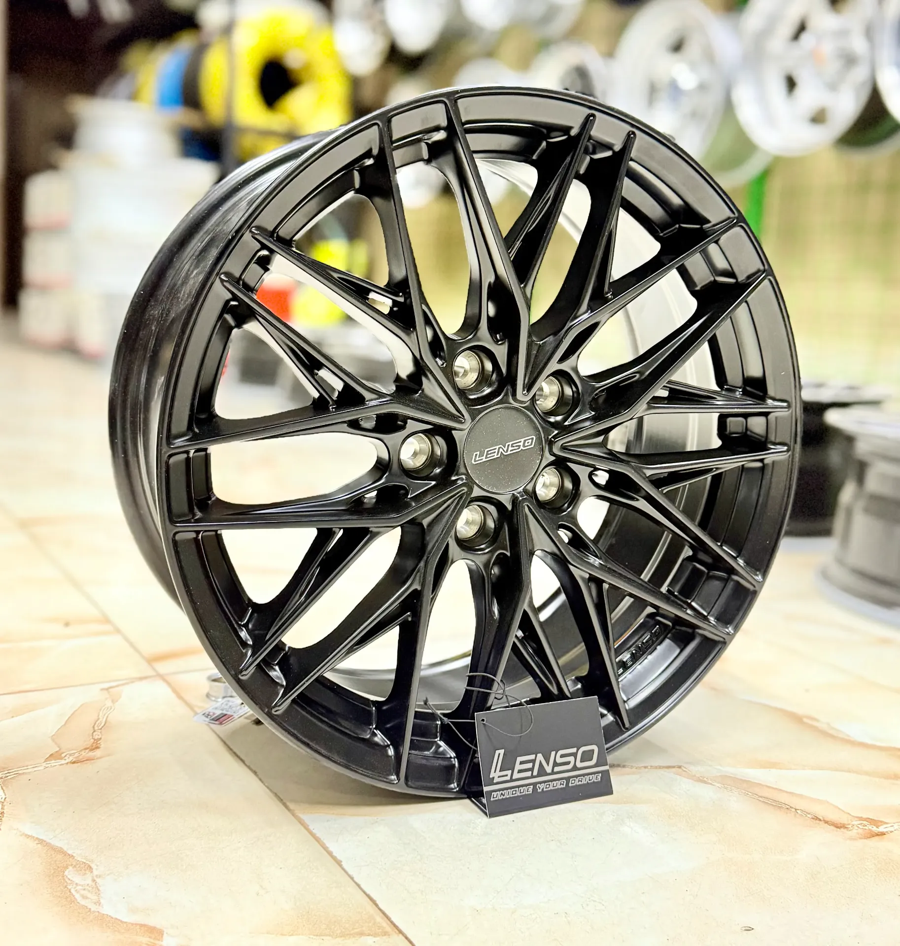 طقم جنط سبور تايلاندي - R17×7.5 INCH - 5×114 - ET35 - LENSO MK-YETI