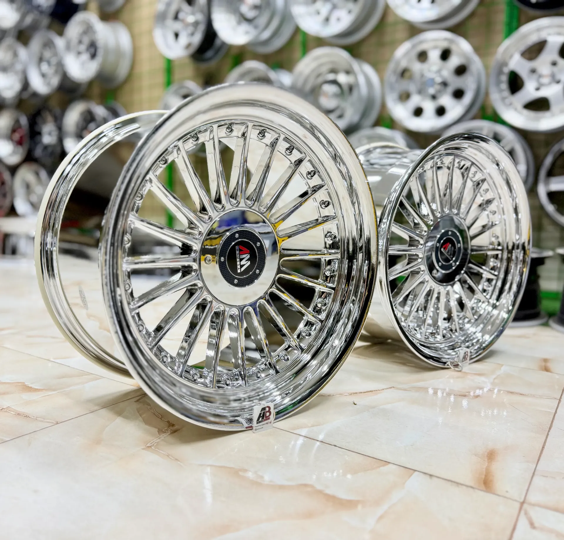 Sport Wheel Set - R18×8.5+10 (2)INCH - 5×112/120 - ET20/15 - 1803 CHROME