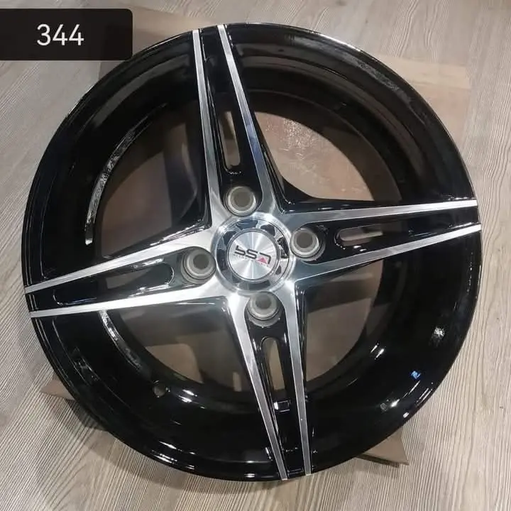 طقم جنط سبور اندونيسي - R14×6.5 INCH - 4×100 - ET20 - HM-344 BM
