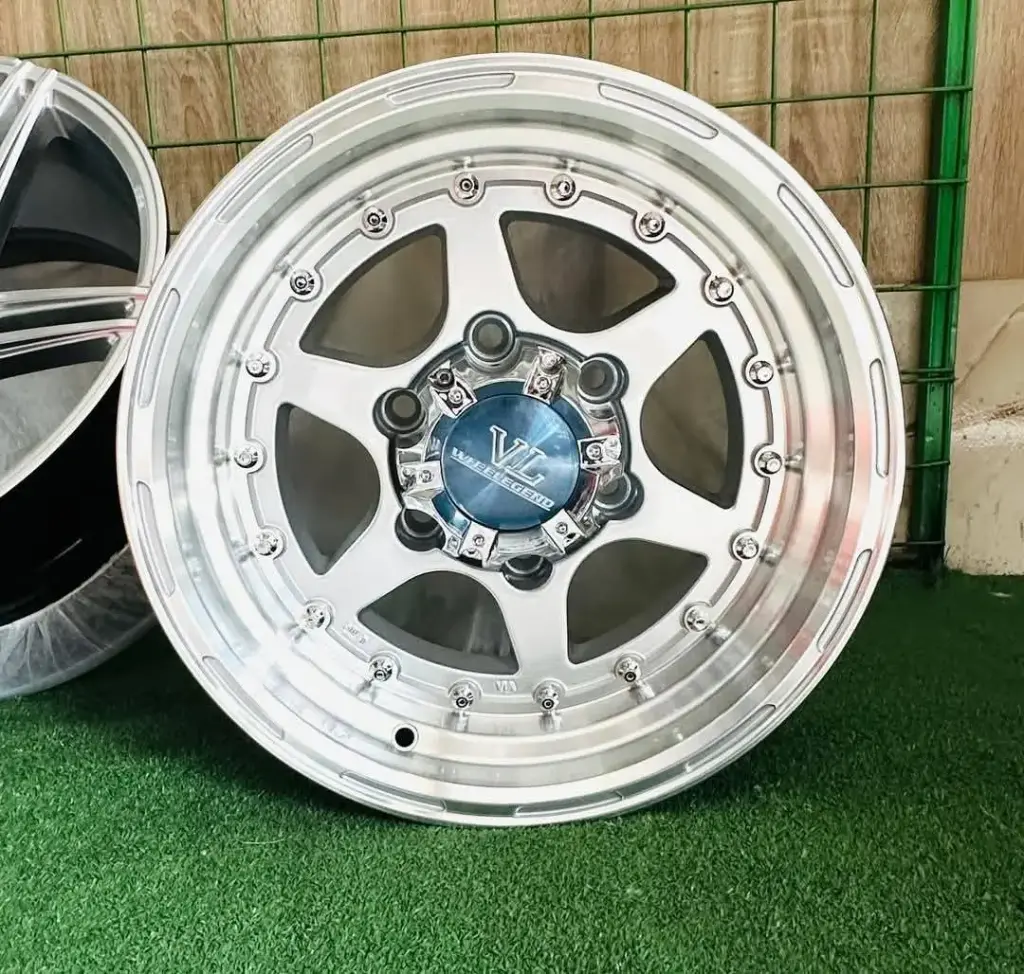 طقم جنط سبور دبابة - R15×8 INCH - 6×139 - ET-5 - 6003 SLP 