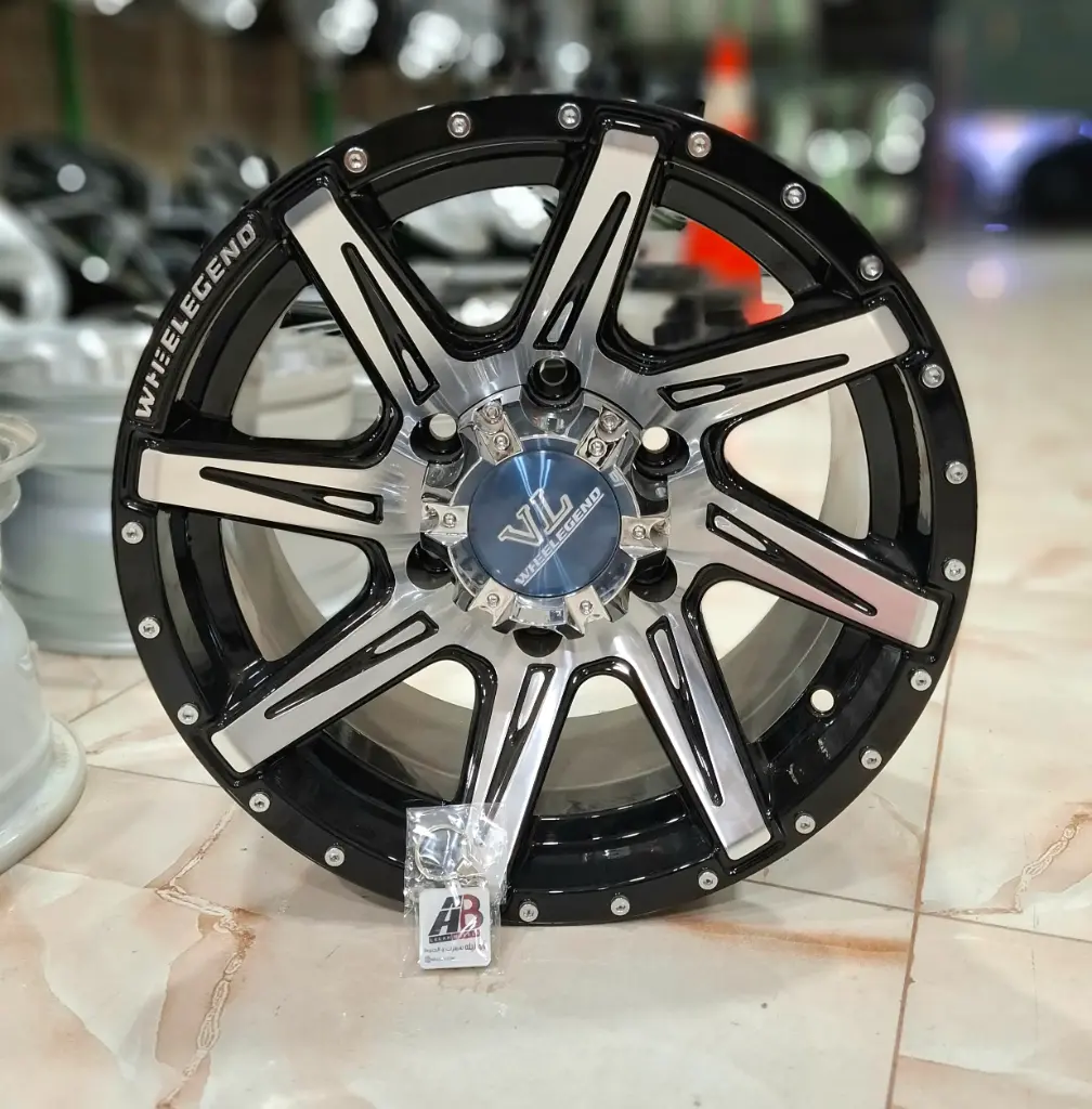 طقم جنط سبور دبابة - R15×8 INCH - 6×139 - ET-10 - 856 BM