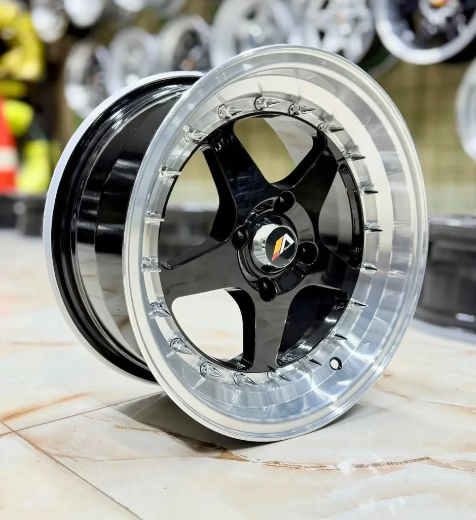 طقم جنط سبور - R15×7.5 INCH - 4×100 - 5072 BLP - ET18