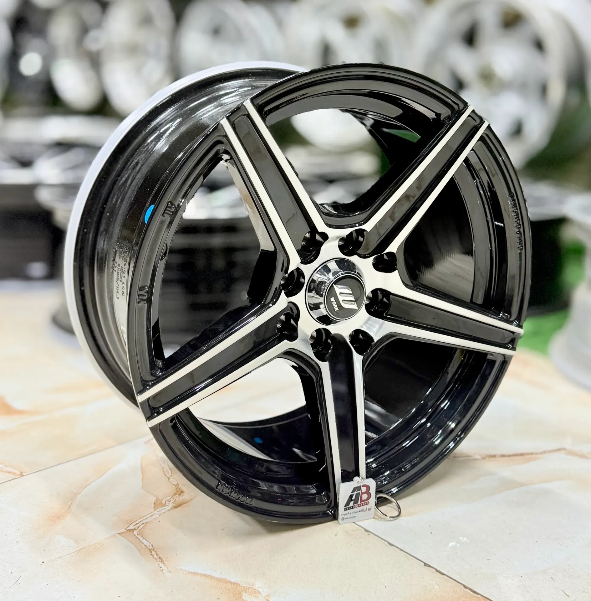 طقم جنط سبور - R15×7 INCH - 8×100/114 - LG10 BM - ET29