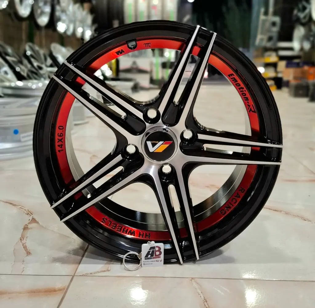 طقم جنط سبور - R14×6 INCH - 4×100 - ET30 - JA171 BMUR