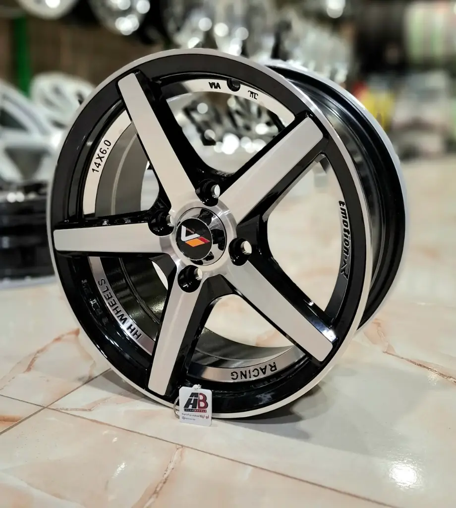 طقم جنط سبور - R14×6 INCH - 4×100 - ET30 - JA099 BM