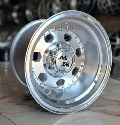 طقم جنط سبور دبابة - R15×10 INCH - 6×139 - ET-44 - T140 MS