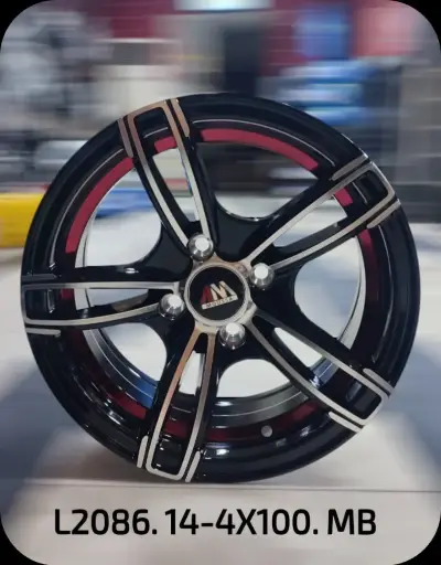 Sport Wheel Set - R14×6 INCH - 4×100 - 2086 MB/RED