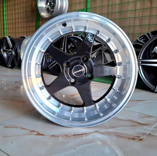 طقم جنط سبور - R15×7.5 INCH - 4×100 - 5072 BLP - ET18