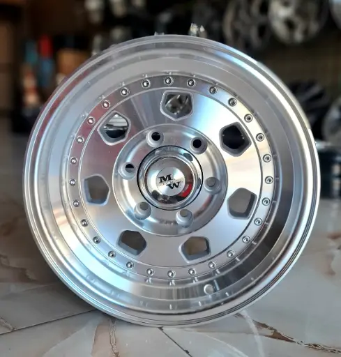 طقم جنط سبور دبابة - R15×8 INCH - 6×139 - ET-10 - T140 MS
